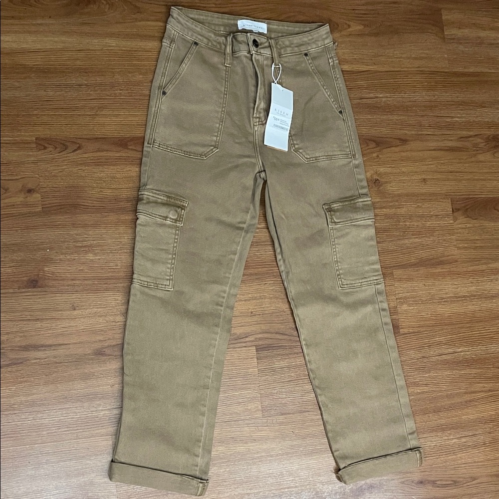 Allen Solly Women's Straight Leg Tan Jeans